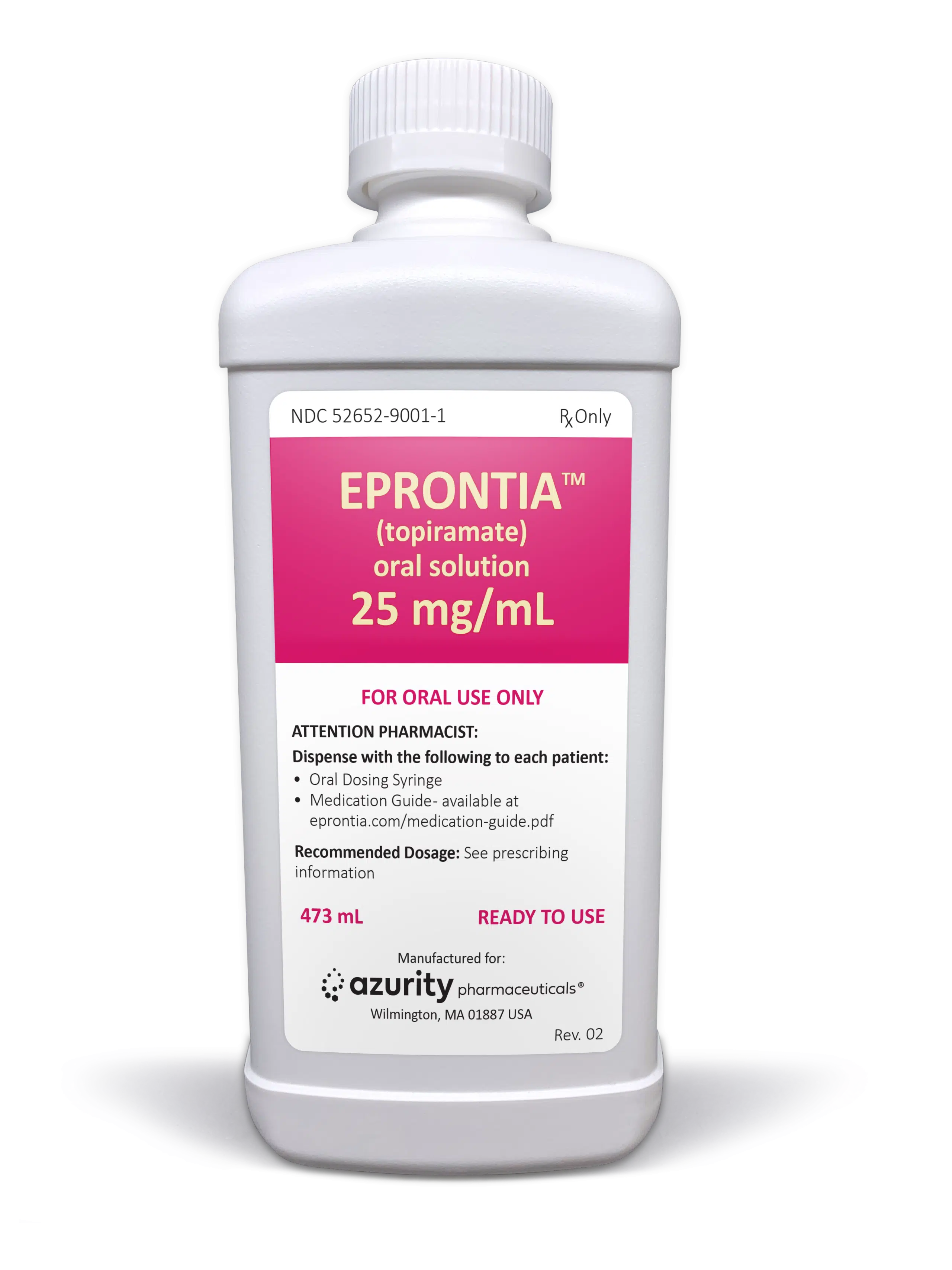 EPRONTIA (topiramate) oral solution
